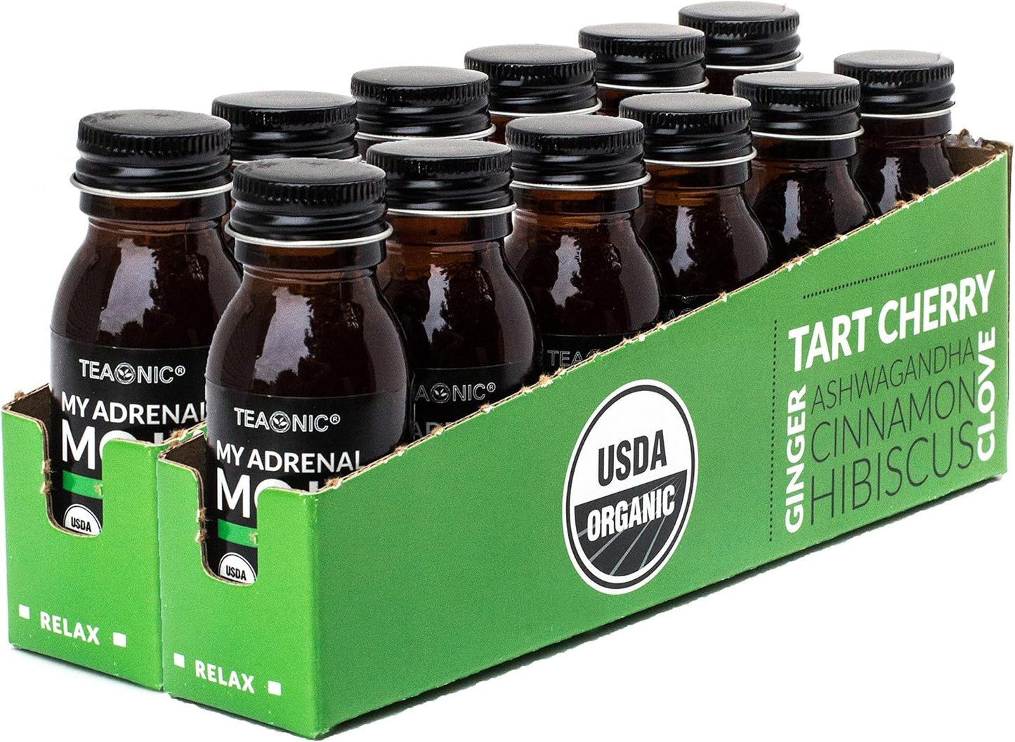 24-Pack TEAONIC Adrenal & Immune Support Wellness Shots - My Adrenal Mojo & My Immunity Mojo