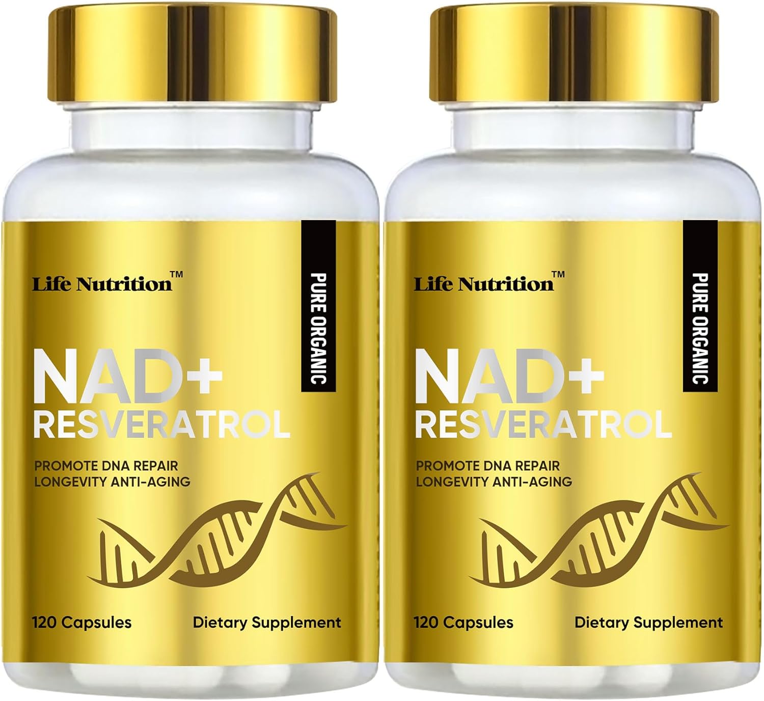 240 Capsule NAD+ Supplement 1000mg - Powerful Anti-Aging Formula with Resveratrol - Boosts Energy and Cellular Health