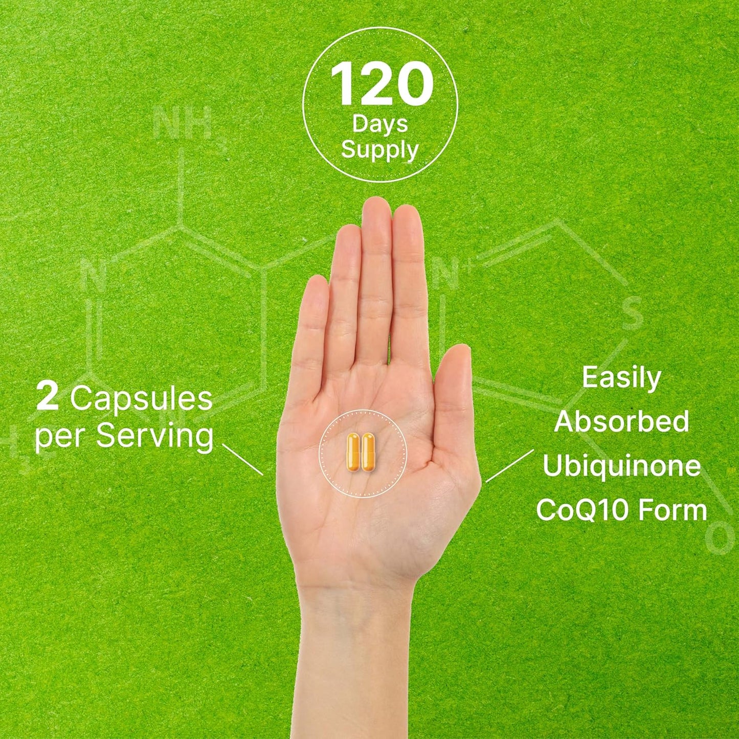 240 Capsules of CoQ10 & Omega 3 Fatty Acid Supplement for Heart, Energy, Brain Health - Bioavailable Antioxidant Support - Non-GMO Formula