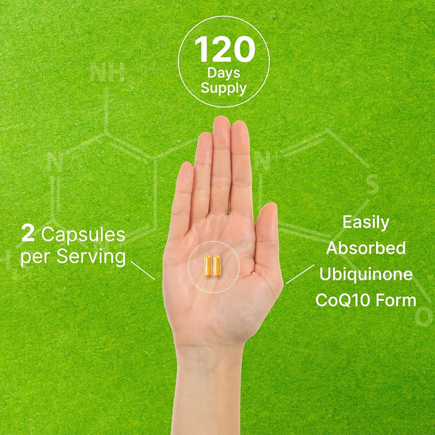 240 Capsules of CoQ10 & Omega 3 Fatty Acid Supplement for Heart, Energy, Brain Health - Bioavailable Antioxidant Support - Non-GMO Formula
