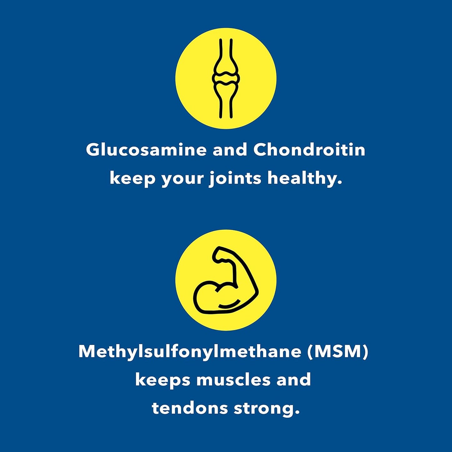 240 Capsules of Joint Support & Discomfort Relief with Glucosamine, Chondroitin, and MSM for Healthy Joints & Bones