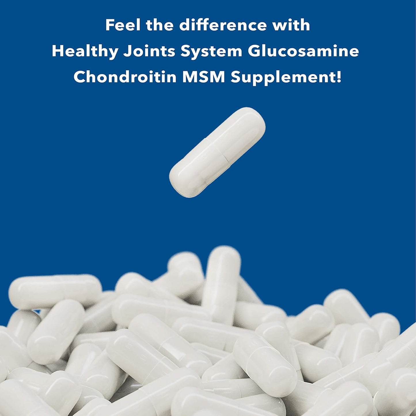 240 Capsules of Joint Support & Discomfort Relief with Glucosamine, Chondroitin, and MSM for Healthy Joints & Bones
