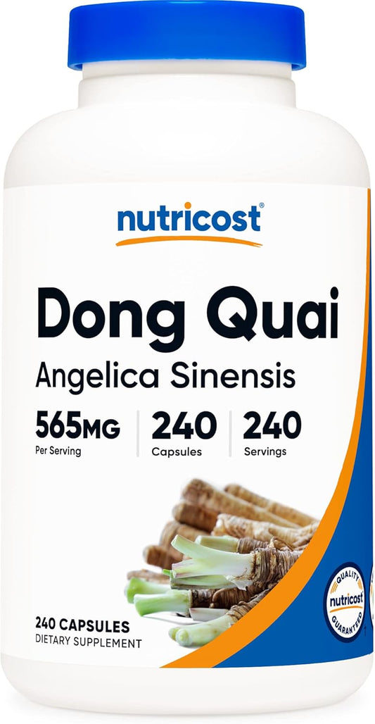 240 Capsules of Nutricost Dong Quai (Angelica Sinensis) 565mg - Vegetarian Capsules, Non-GMO, Gluten-Free