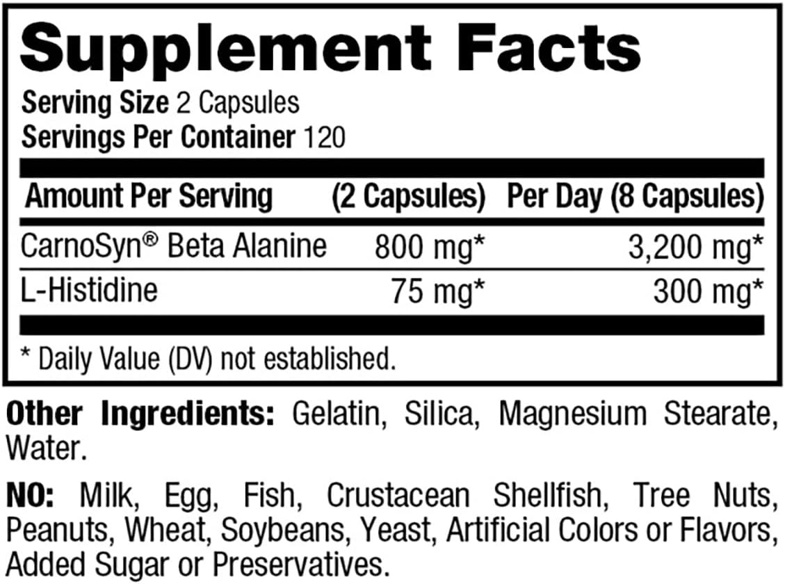 240 Pack Prolab Beta Alanine Extreme Capsules for Endurance and Performance