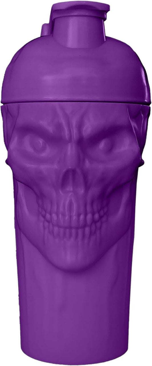 24oz JNX SPORTS The Curse! Grape Skull Shaker Bottle - Limited Edition Mixer with Loop Top