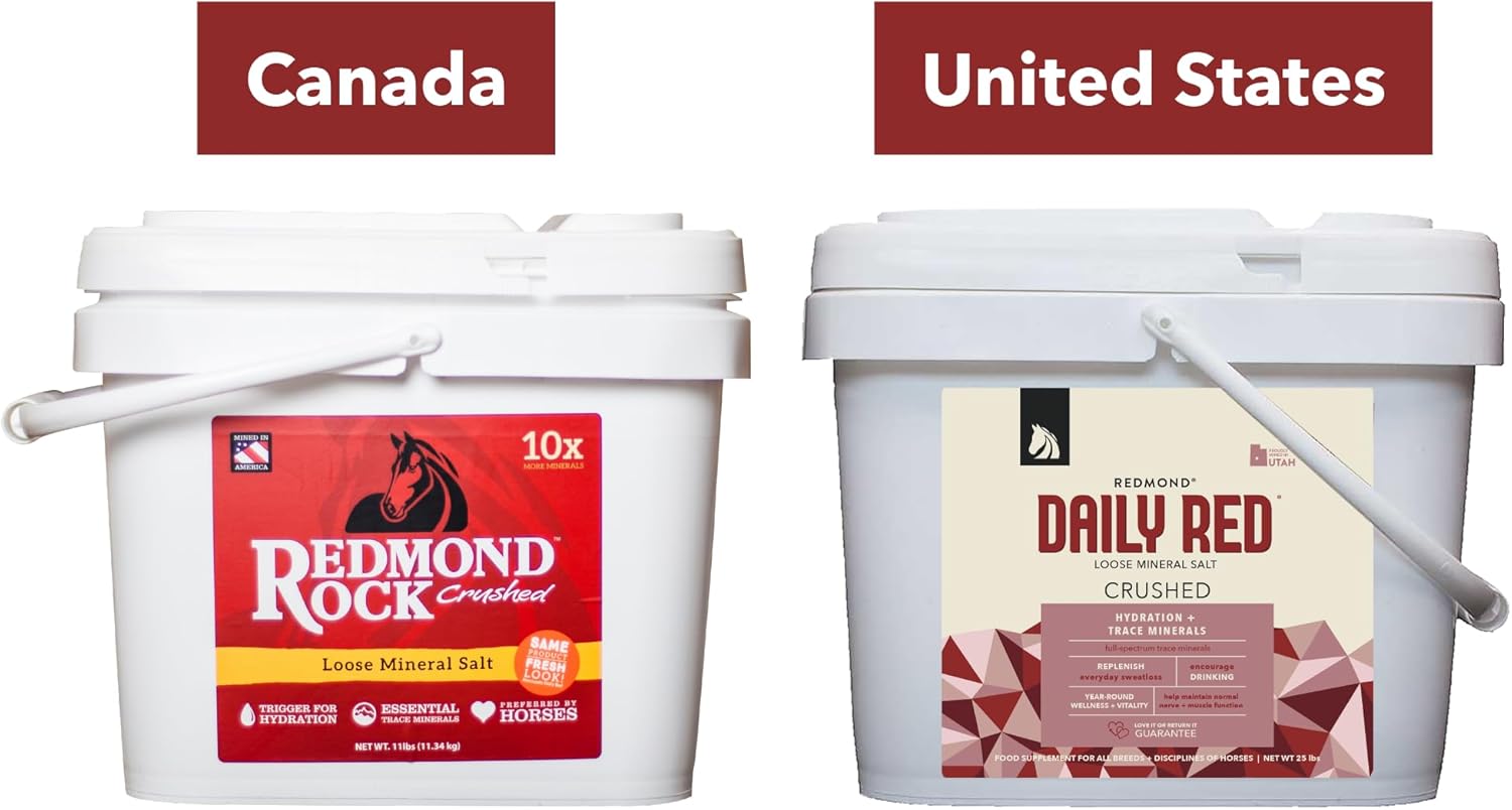 25 LB Bag of REDMOND Rock Crushed Loose Mineral Salt for Horse Electrolyte Supplement
