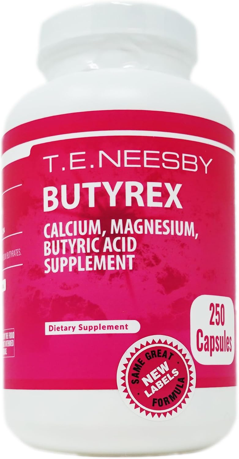 250 Capsules of T.E. Neesby Butyrex Calcium/Magnesium Butyrate Complex