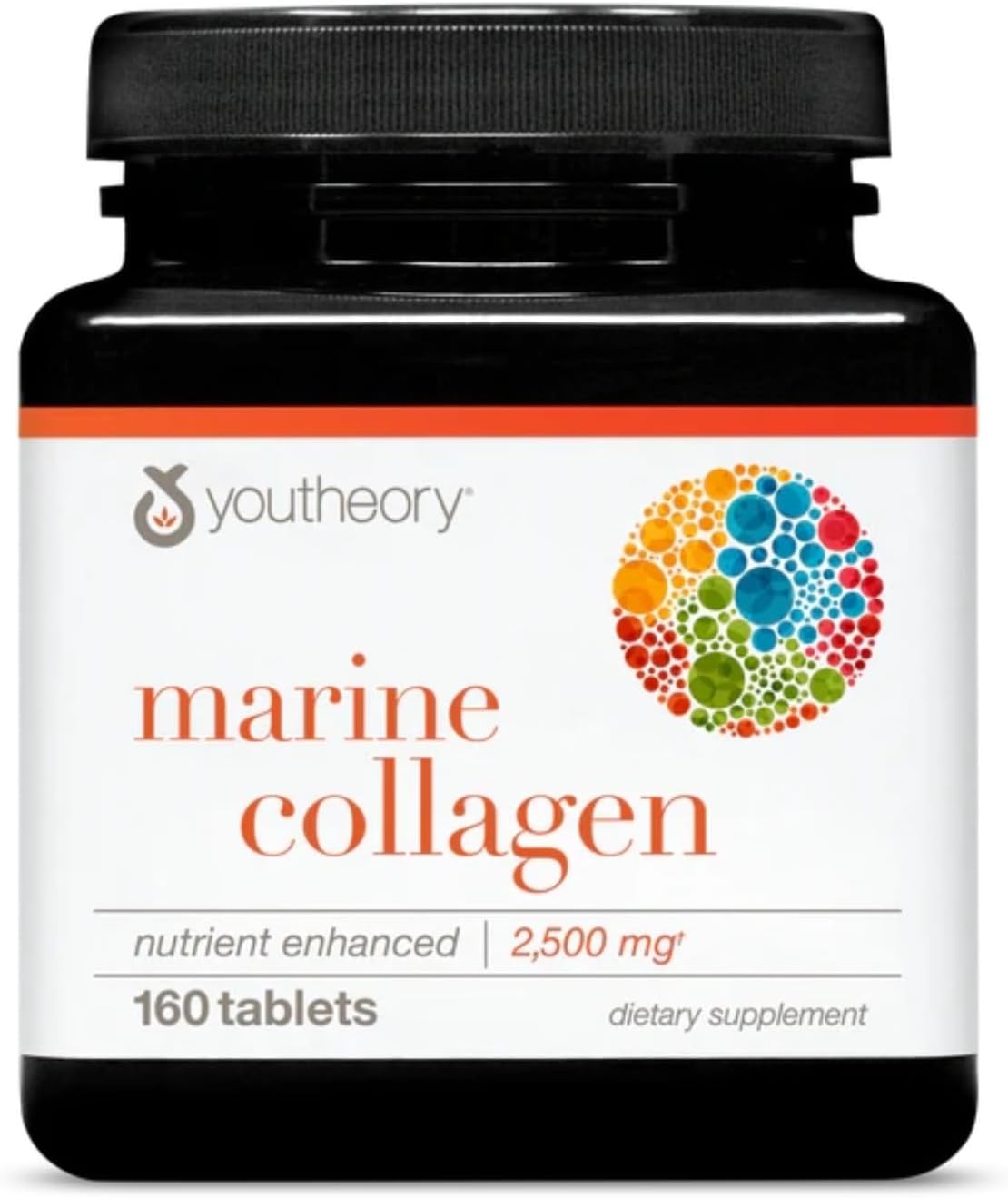 2,500mg Marine Collagen Tablets with Vitamin C & More - Skin Support - Highly Digestible