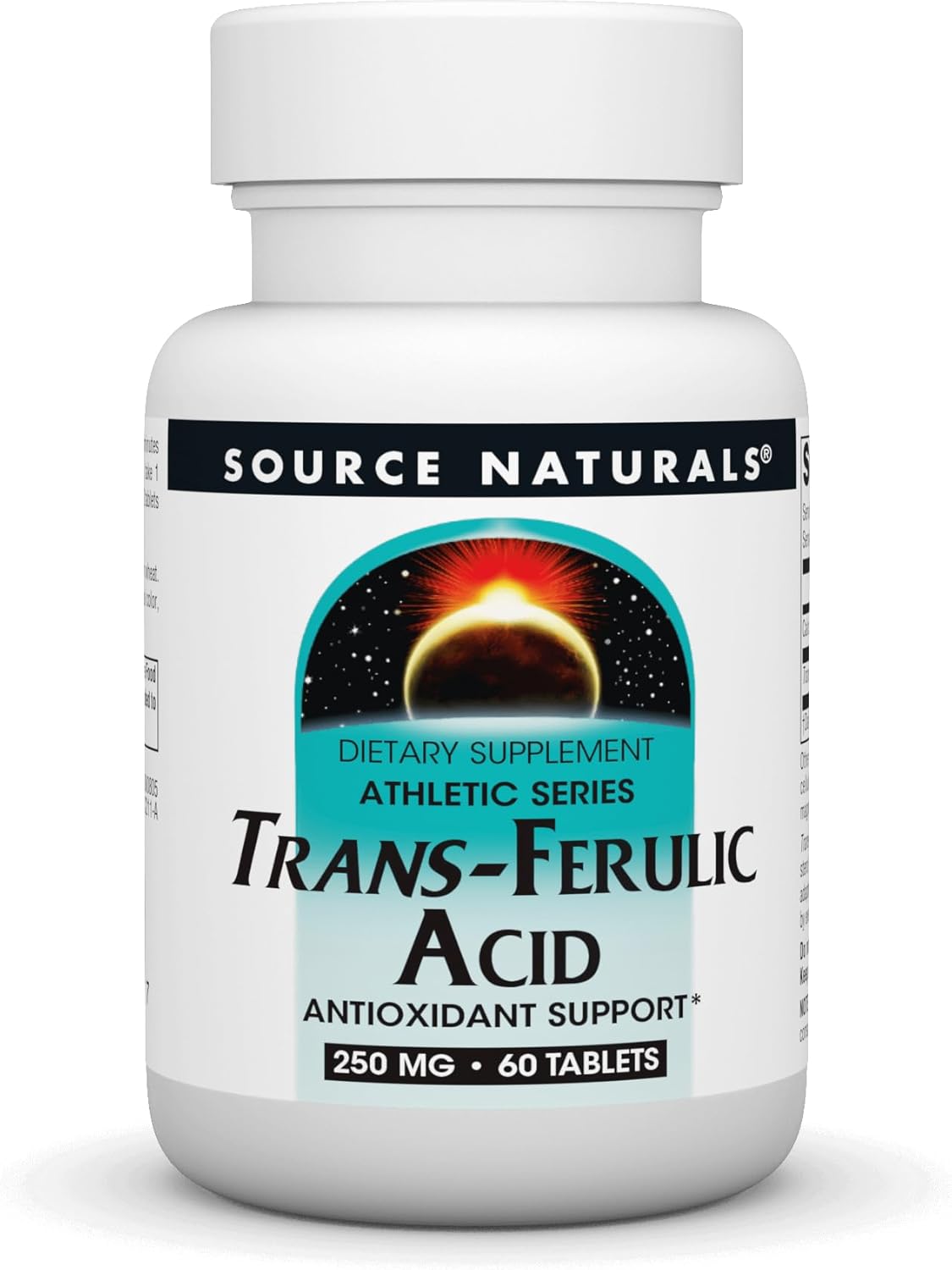 250mg Trans-Ferulic Acid Supplement by Source Naturals - 60 Tablets