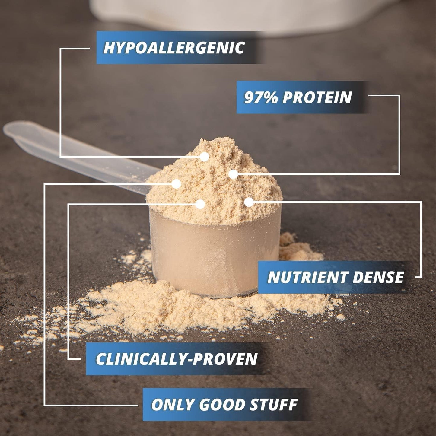 25G Organic Grass Fed Beef Bone Broth Protein Powder with Collagen Peptides - Paleo, Keto, Gluten-Free - 500g Unflavored