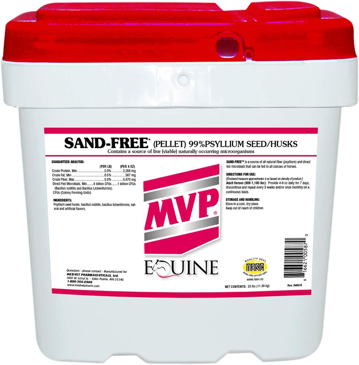 25lb MVP Sand-Free Supplement Promotes Digestive Health in Horses