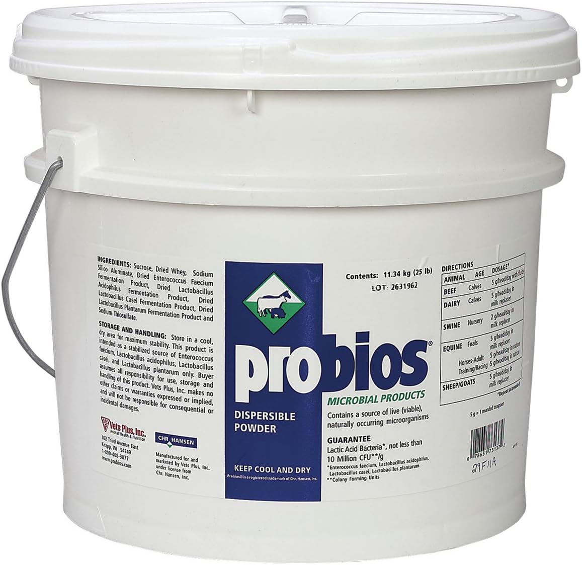25lb Probios Probiotic Supplement for Digestive Health in Large Animals