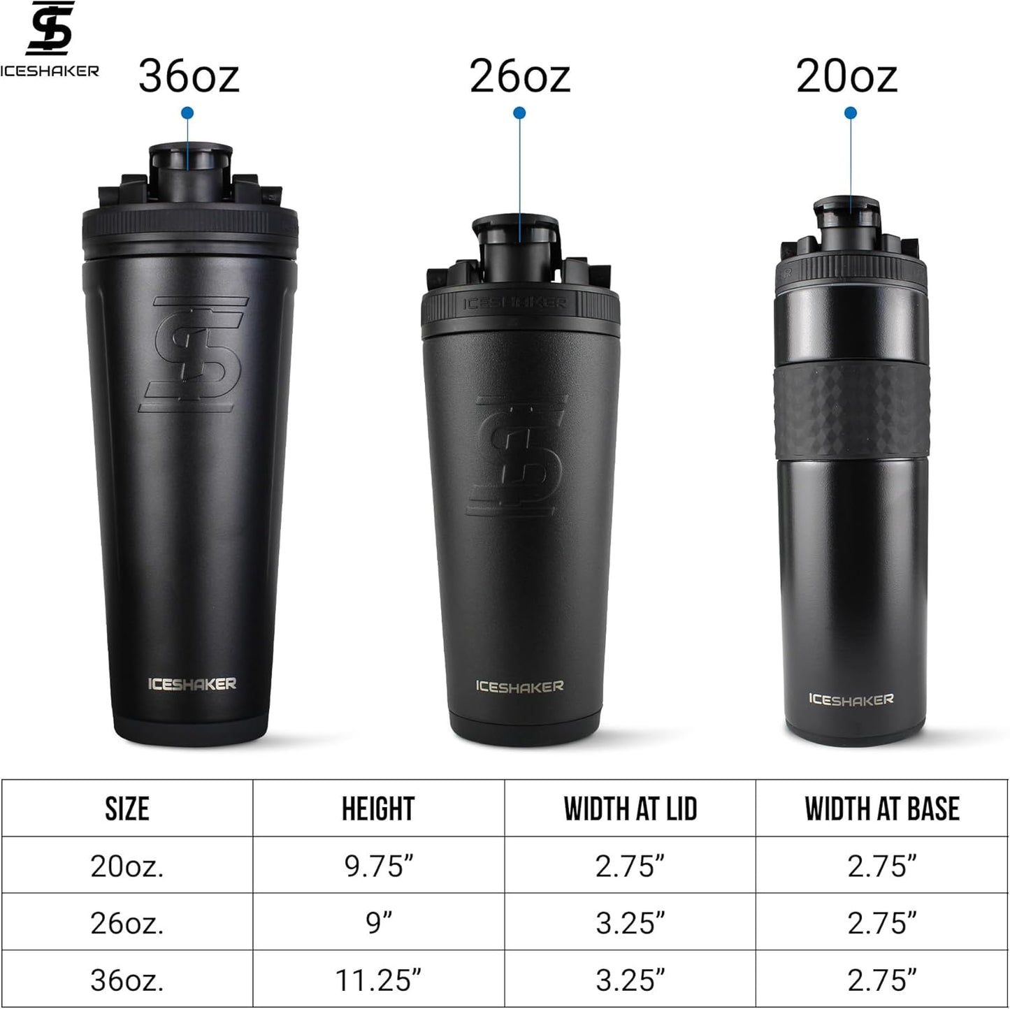 26 Oz Stainless Steel Insulated Ice Shaker Bottle in Lilac Dreaming - Patented Agitator for Workouts, Smoothies, Sports - Reusable Gym Water Bottle