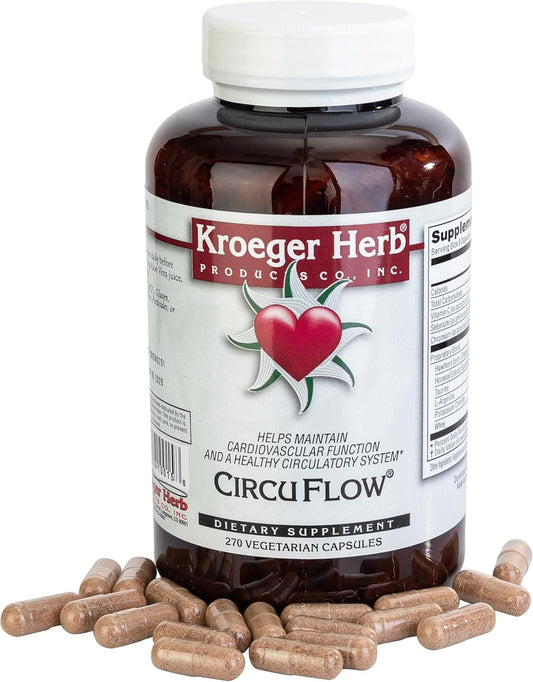 270 Capsules of Kroeger Herb Circu Flow Supplement for Improved Circulation