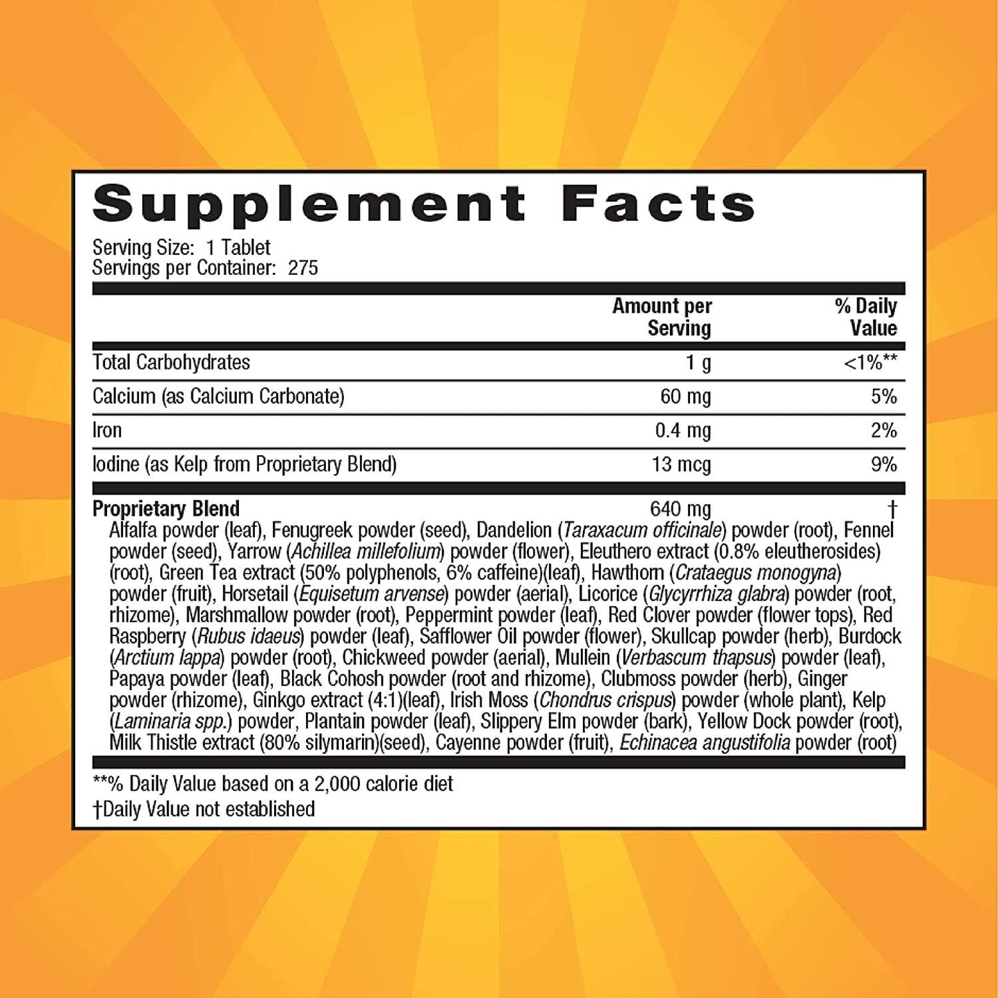275 Count Nature's Secret Multi-Herb Digestion & Detox Support - Pack of 2