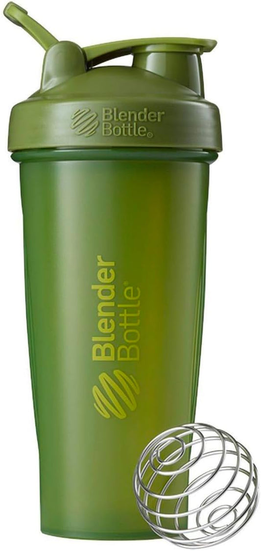 28-Ounce BlenderBottle Classic Shaker Bottle in Moss Green - Ideal for Protein Shakes and Pre Workout