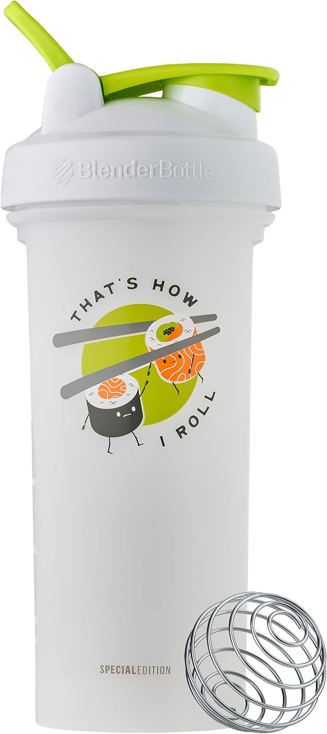 28-Ounce BlenderBottle Just for Fun Classic Shaker Bottle for Protein Shakes and Pre Workout - That's How I Roll