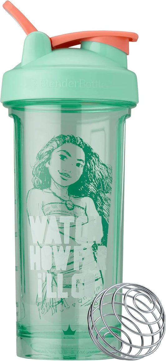 28-Ounce Disney Princess Moana Shaker Bottle for Protein Shakes and Pre Workout