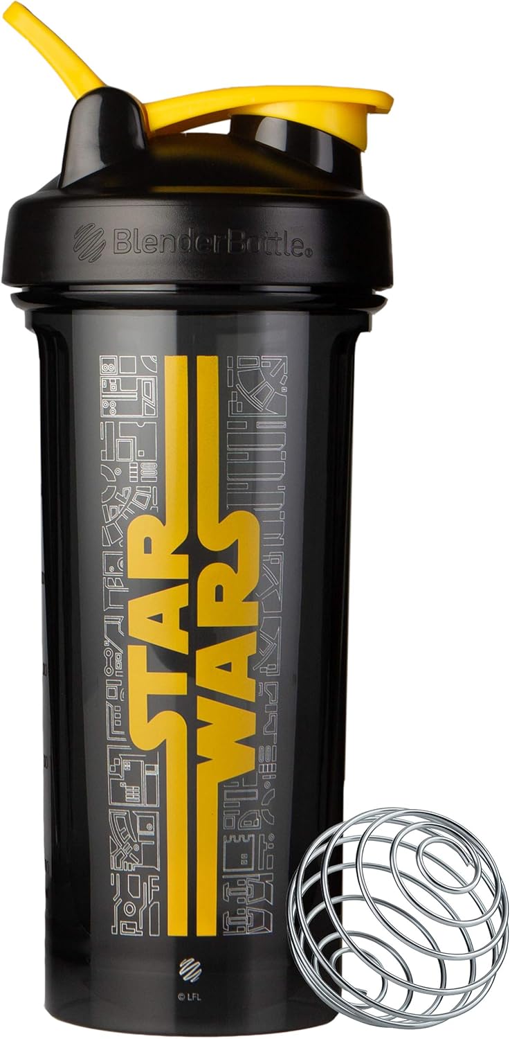 28 oz BlenderBottle Star Wars Shaker Bottle Pro Series - Trench Design - Ideal for Protein Shakes and Pre Workout - Single Pack