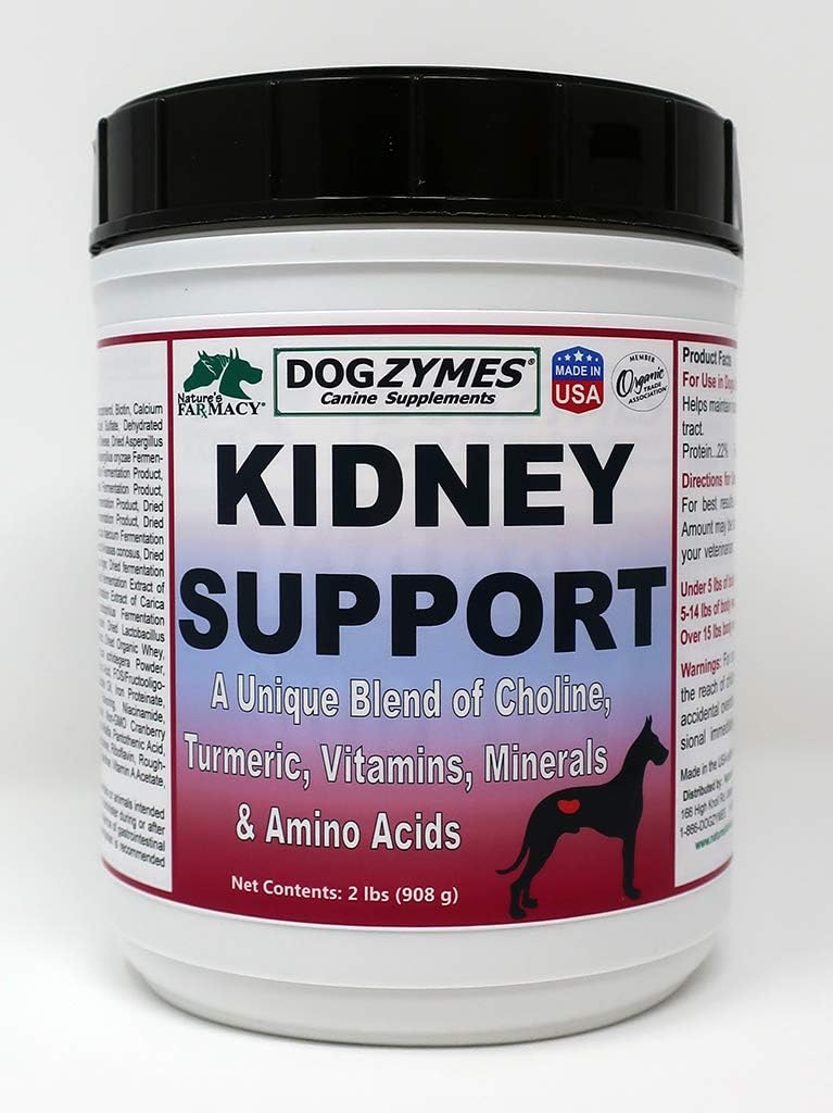 2lb Dogzymes Kidney Support Powder for Dogs - Promotes Healthy Kidney Function & Urinary Tract Health