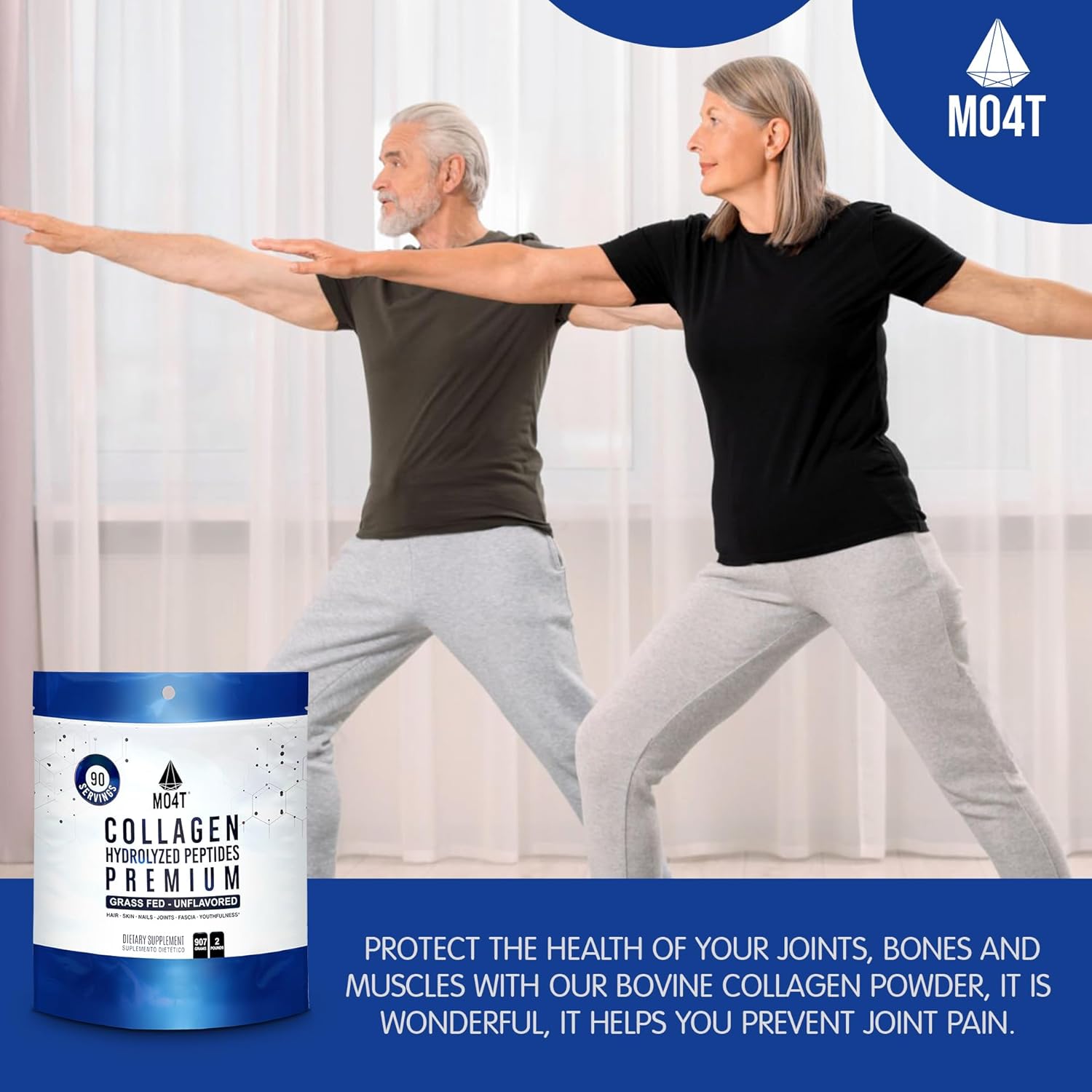 2lb Grass-Fed Collagen Peptides Powder - Unflavored Hydrolyzed Collagen - COLAGENO HIDROLIZADO - MOMOF4TRANSFORM