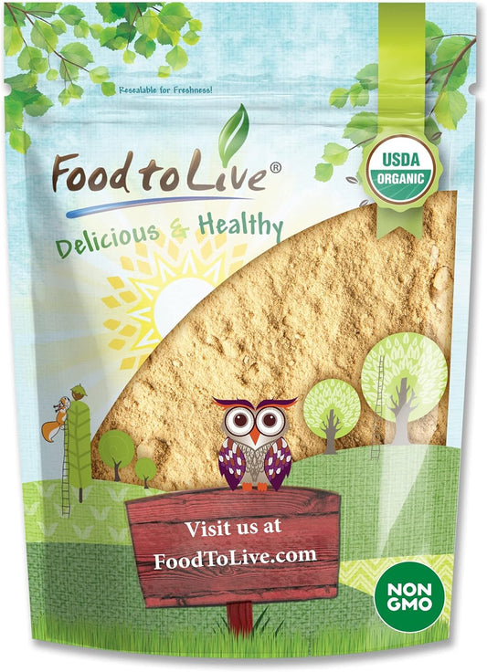 2lb Organic Gelatinized Maca Powder - Non-GMO, Kosher, Vegan - Bulk Size