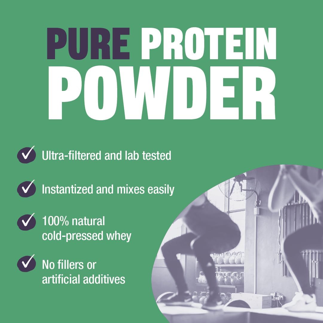 2lb Raw Barrel Unflavored Whey Protein Powder - High Protein, Low Carb, No Additives - Pure Instantized Whey Supplement