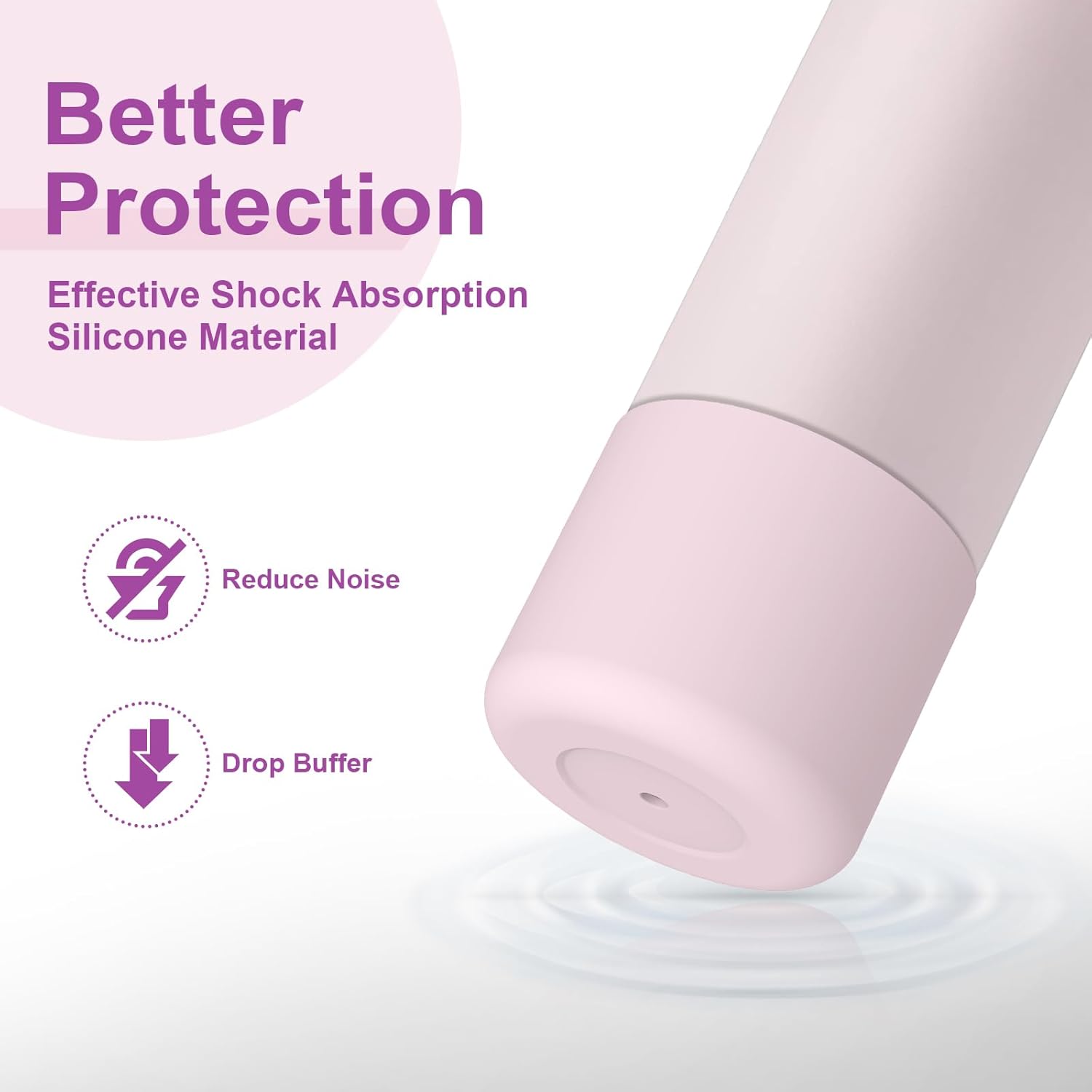 2PCS Silicone Protective Sleeves for Owala Stainless Steel Water Bottles - Anti-Slip Bottom Bumper for 24oz, 32oz, 40oz - Compatible with FreeSip, Twist, and Flip