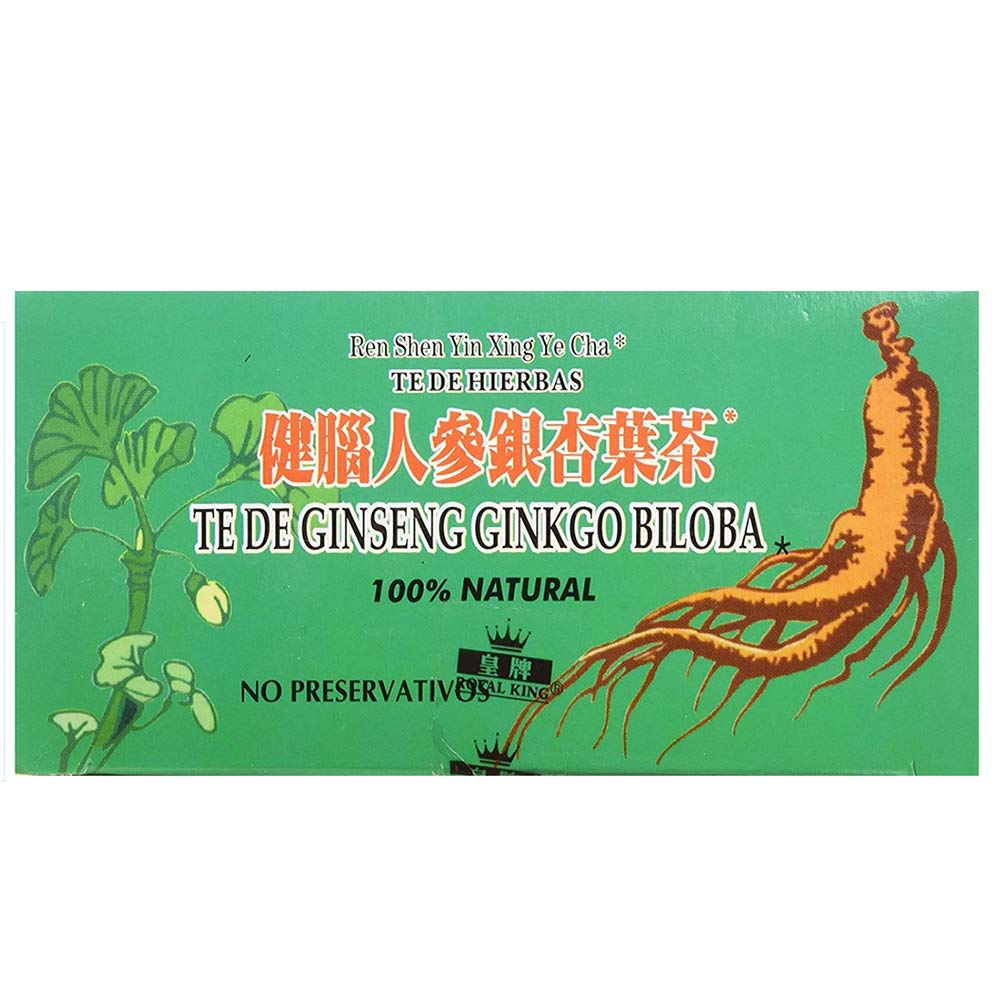 3 Boxes of Royal King Ginseng Ginkgo Biloba Tea with 20 Tea Bags Each