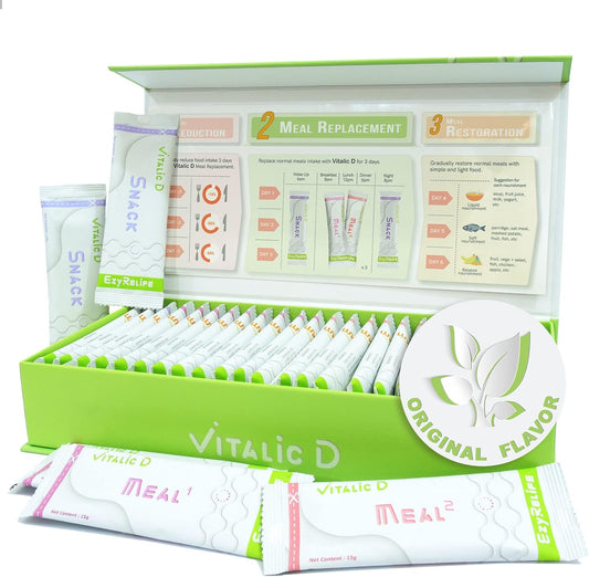 3-Day Juice Cleanse for Deep Colon Cleansing and Stomach Bloating Relief - Natural Fiber Detox Kit for Gut Health - 24 Convenient Packets