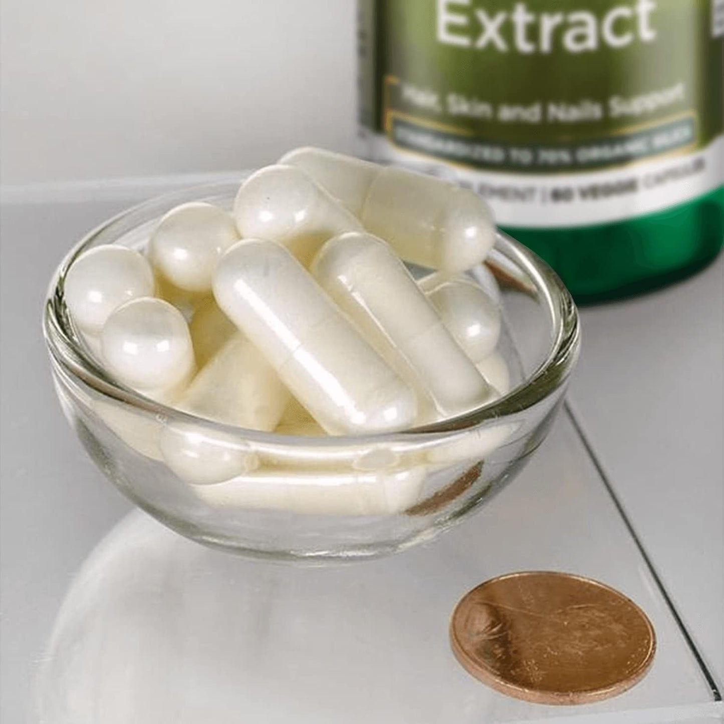 3 Pack Bamboo Extract Supplement for Hair, Skin, Nails - High Silica Content for Collagen & Bone Growth - 60 Veggie Capsules, 300mg