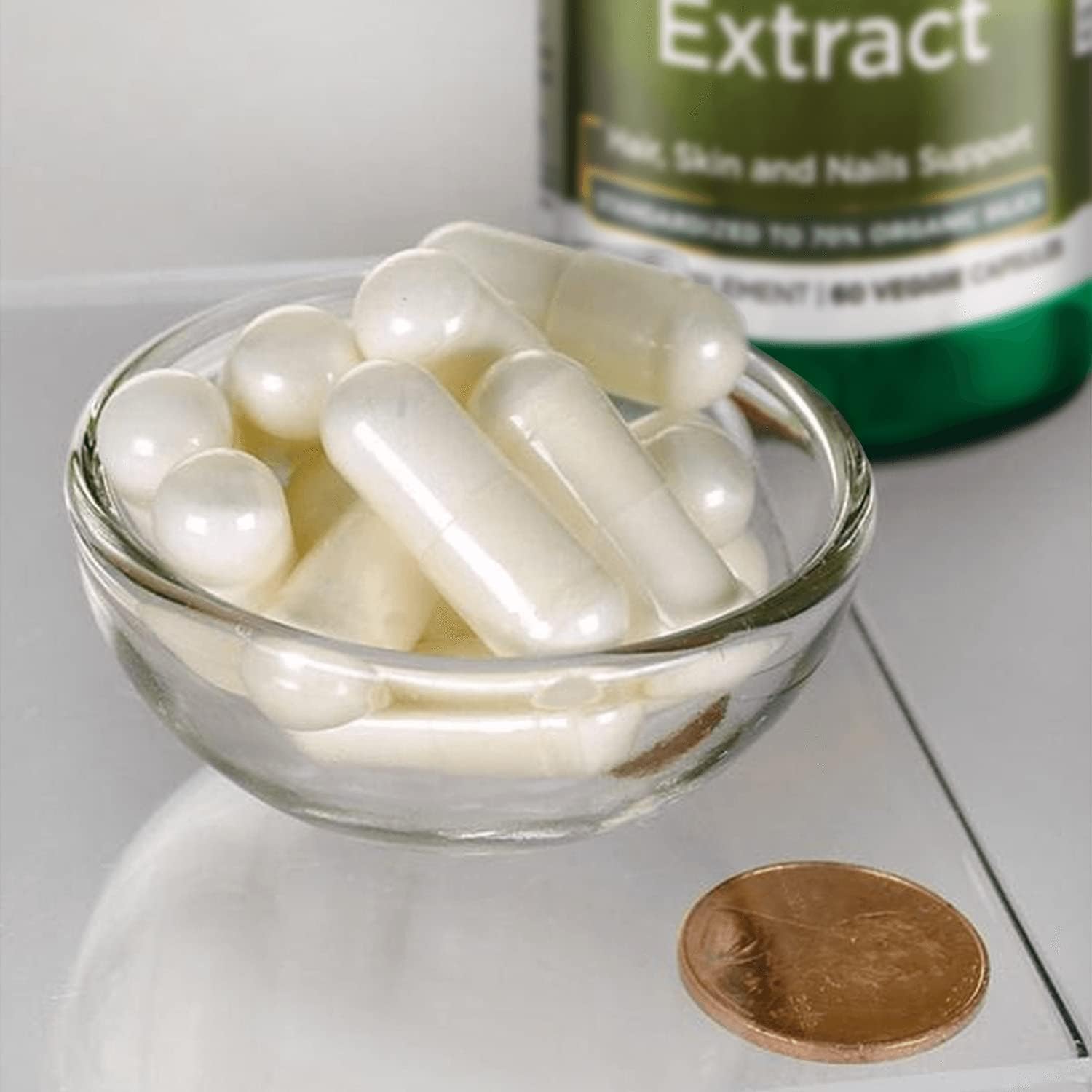 3 Pack Bamboo Extract Supplement for Hair, Skin, Nails - High Silica Content for Collagen & Bone Growth - 60 Veggie Capsules, 300mg