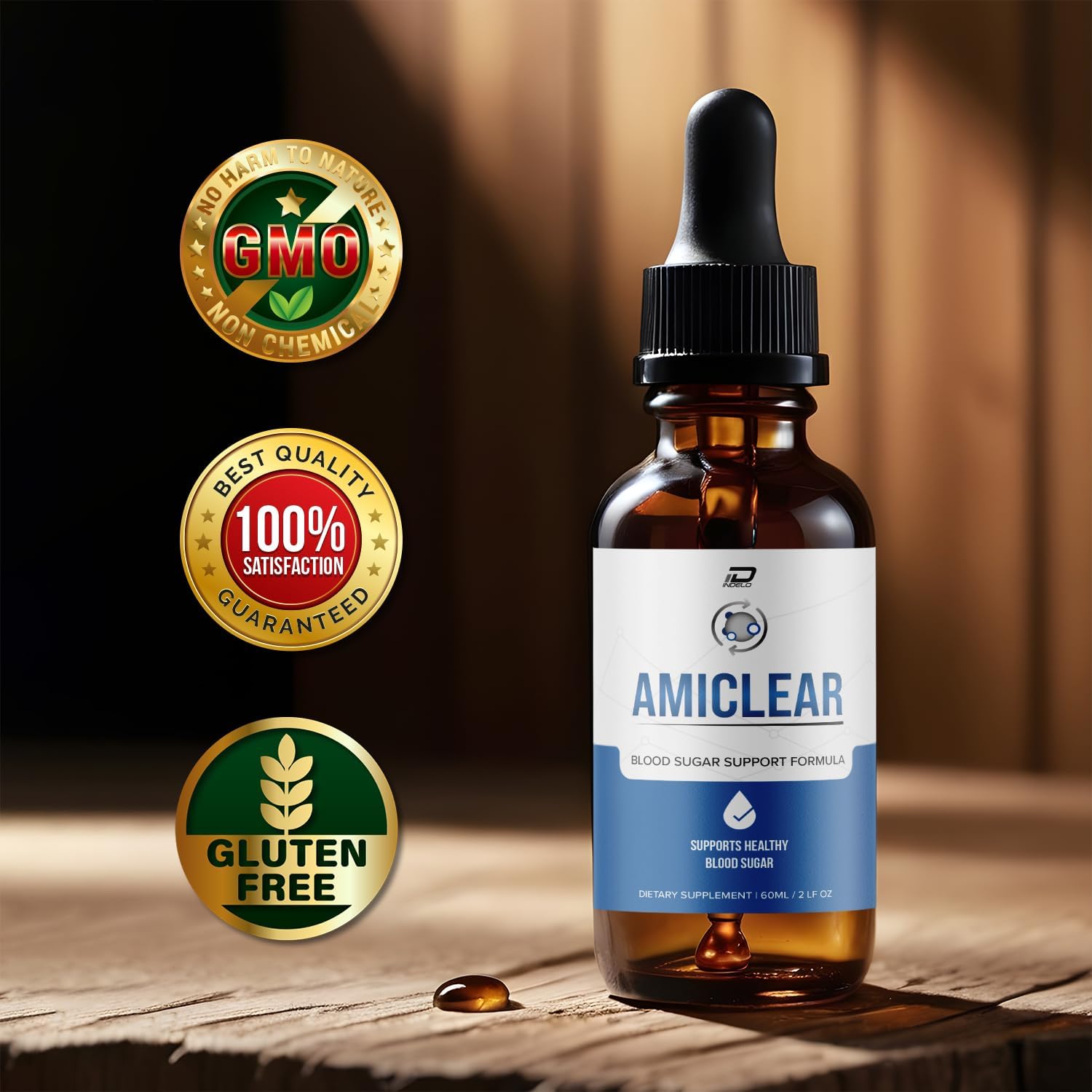 3 Pack Indelo Amiclear Drops - Extra Strength Grape Seed Dietary Supplement Liquid Drops - 180 ML Bottle Size - Reviews