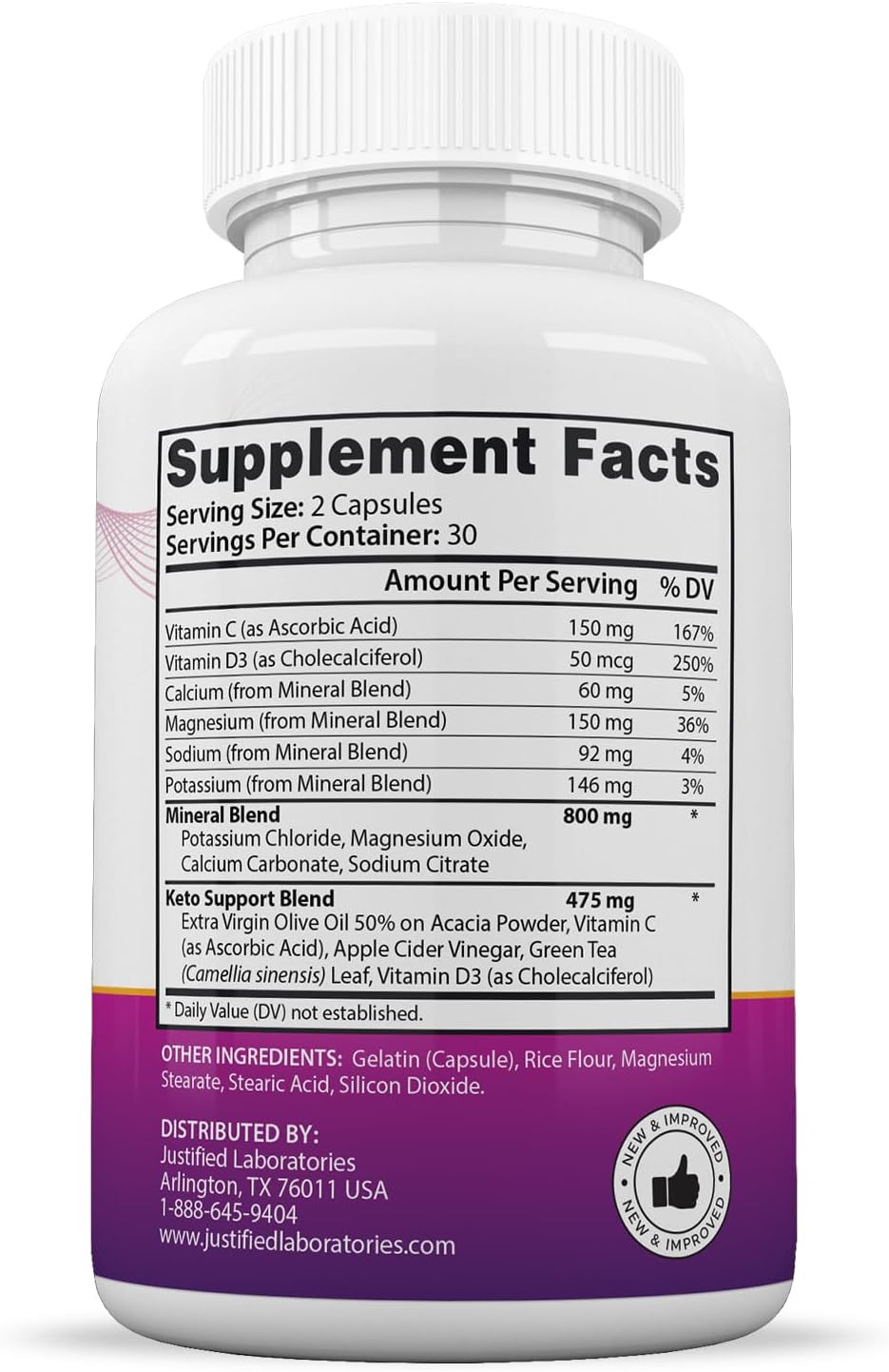 3 Pack Keto ACV Pills 1275MG with Green Tea & Olive Oil - Ripped Results Keto Support Blend - 180 Capsules