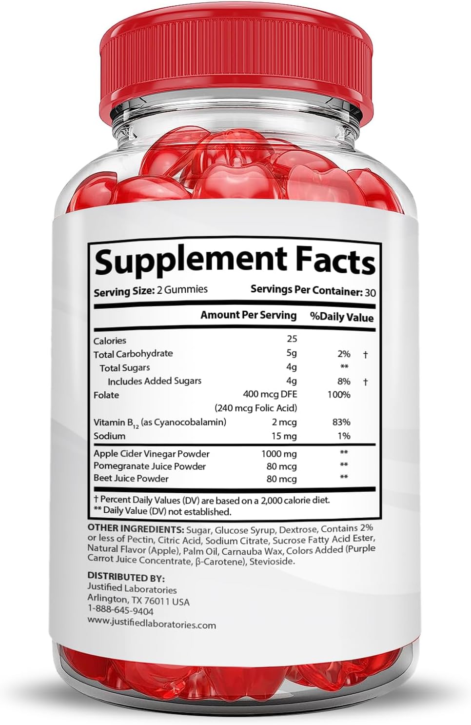 3 Pack Ketosyn Keto ACV Gummies with Pomegranate Beet Juice - 1000MG Advanced Formula - Vegan & Non GMO - 180 Gummies