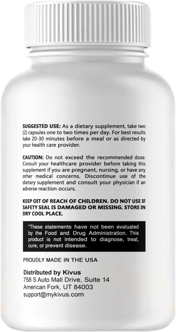 3 Pack Kivus Blood Sugar Complete Capsules - 180 Capsules for Blood Sugar Balance