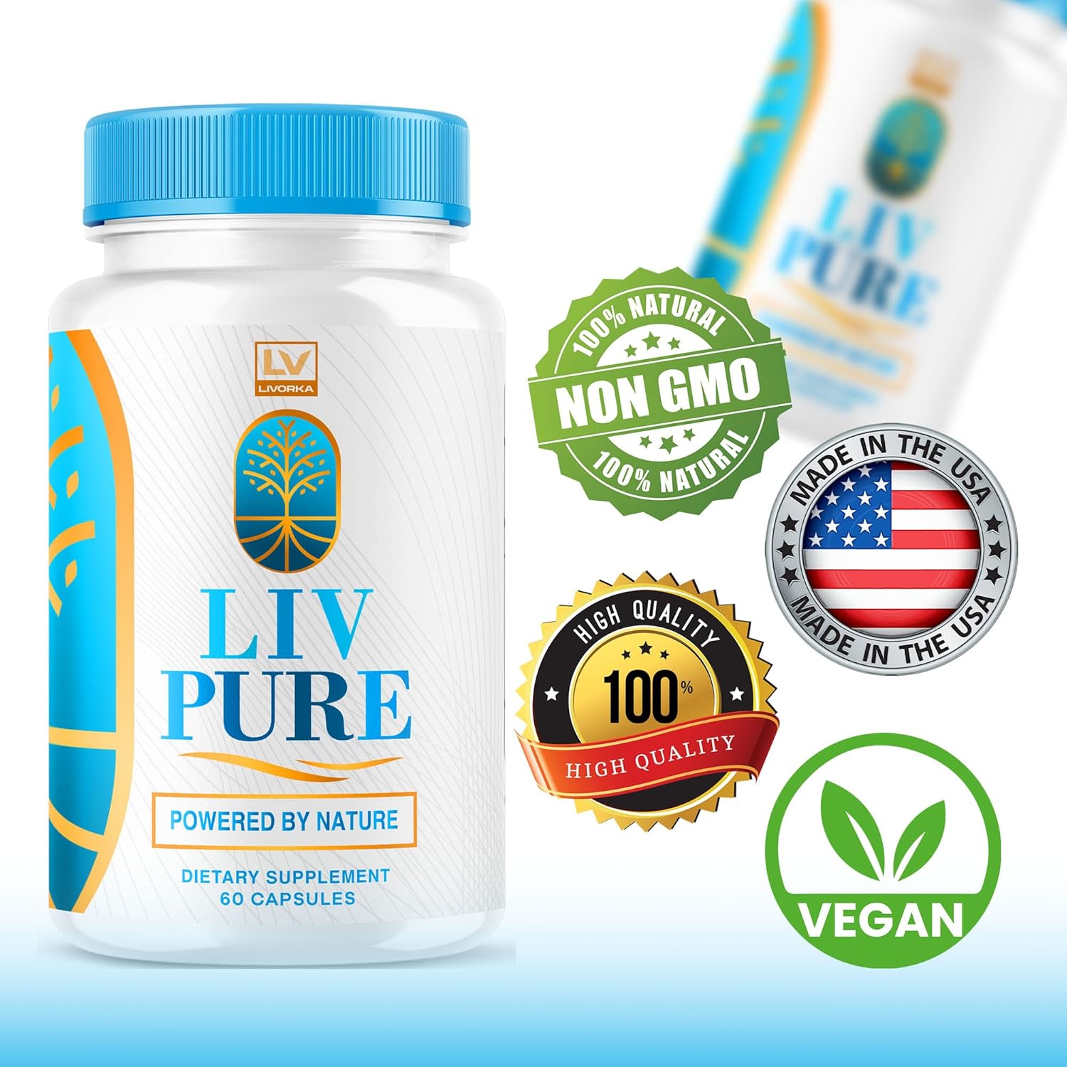 3 Pack LivPure Liver Detox Capsules - 180 Capsules for 90 Day Supply with Liv Pure Reviews