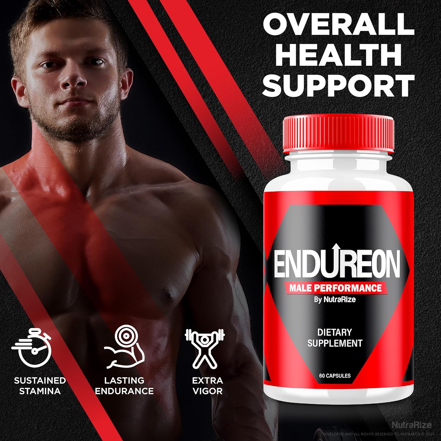 3 Pack NutraRize Endureon Pills - All Natural Formula for Confidence, Energy, Health, and Stamina - Official Support Reviews - 180 Capsules