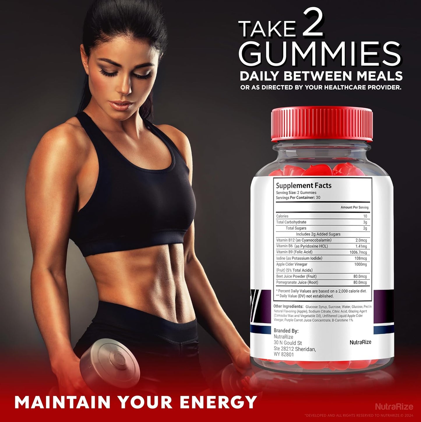 3 Pack NutraRize Ketonara Keto ACV Gummies for Slimming Formula - Advanced Keto Formula with Apple Cider Vinegar - 180 Gummies - Reviews included