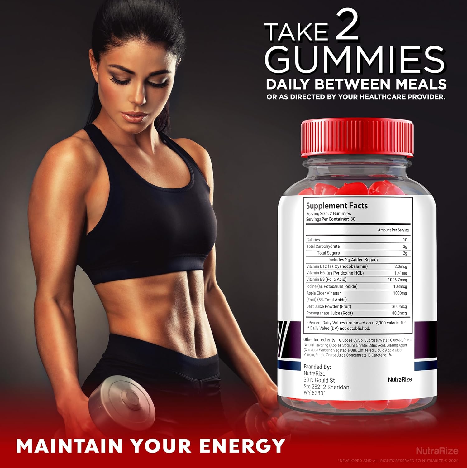 3 Pack NutraRize Ketonara Keto ACV Gummies for Slimming Formula - Advanced Keto Formula with Apple Cider Vinegar - 180 Gummies - Reviews included