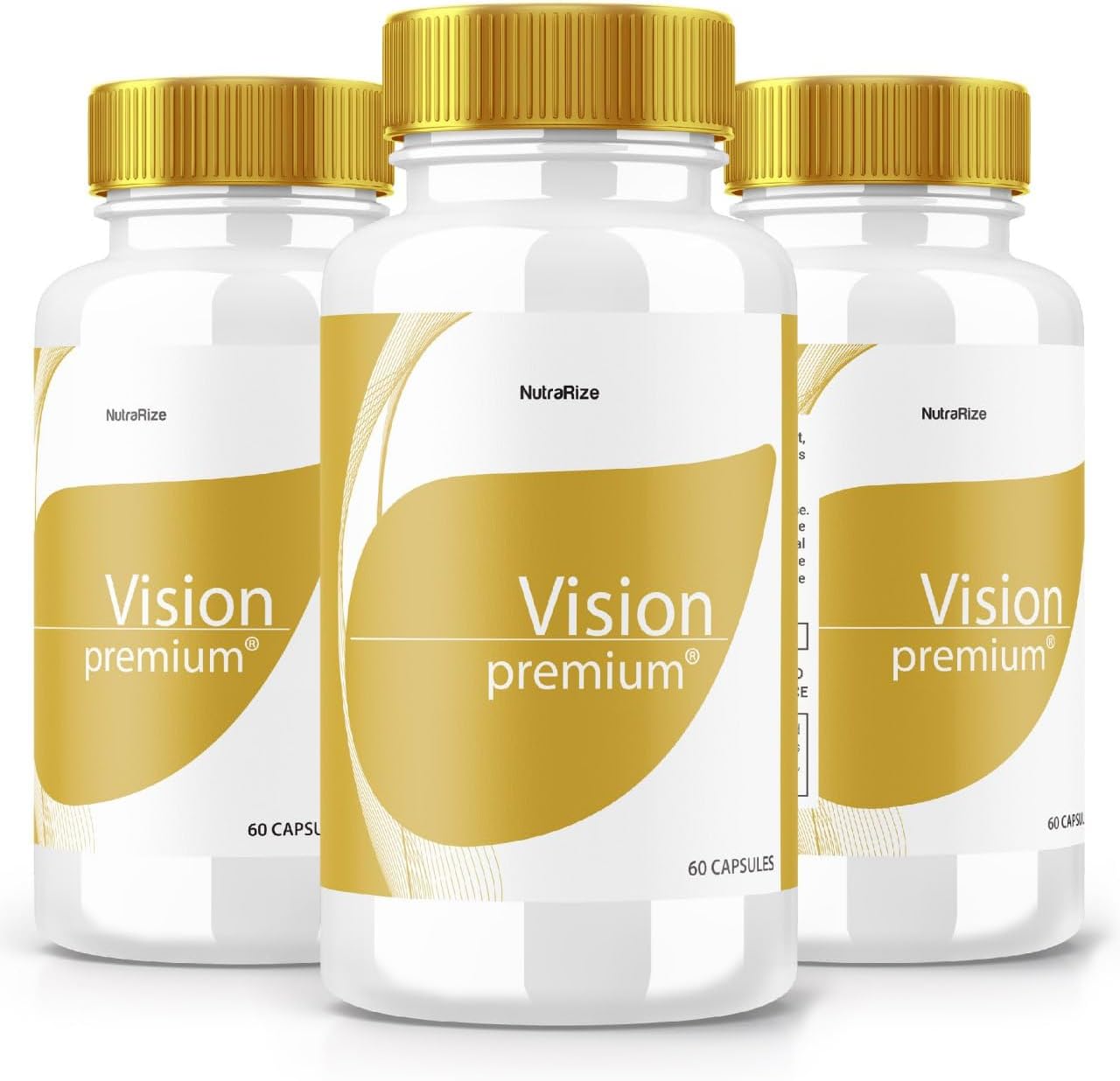3 Pack NutraRize Vision Premium Eye Support Supplement - Improve Concentration, Focus, & Healthy Eyes - All-Natural Pills - 180 Capsules