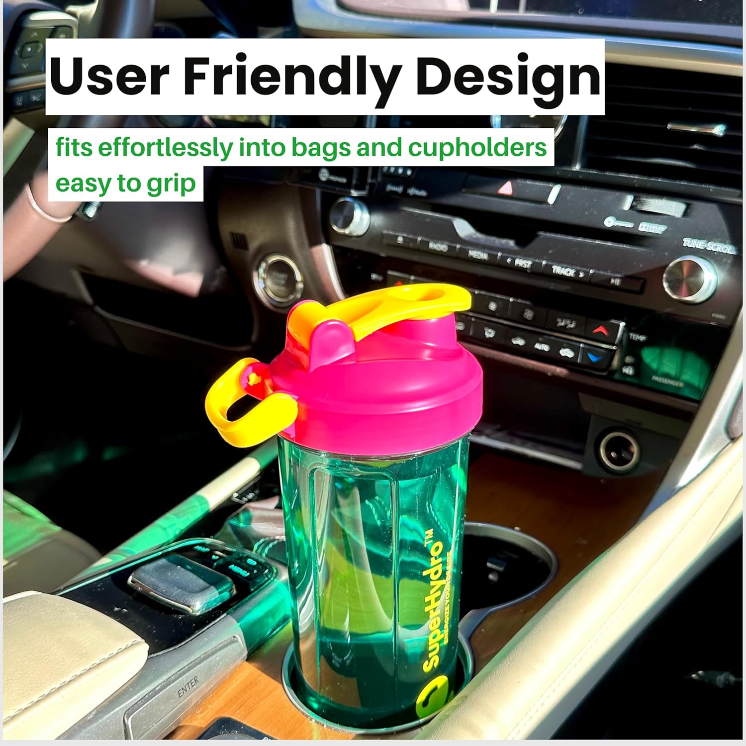 3 Pack of 24oz BPA-Free Protein Shaker Bottles - Leak Proof, Durable, Eco-Tritan, Ideal for Travel & Fitness - Men & Women - Lemon Lavender, Rosy Bloom, Frosted Mint