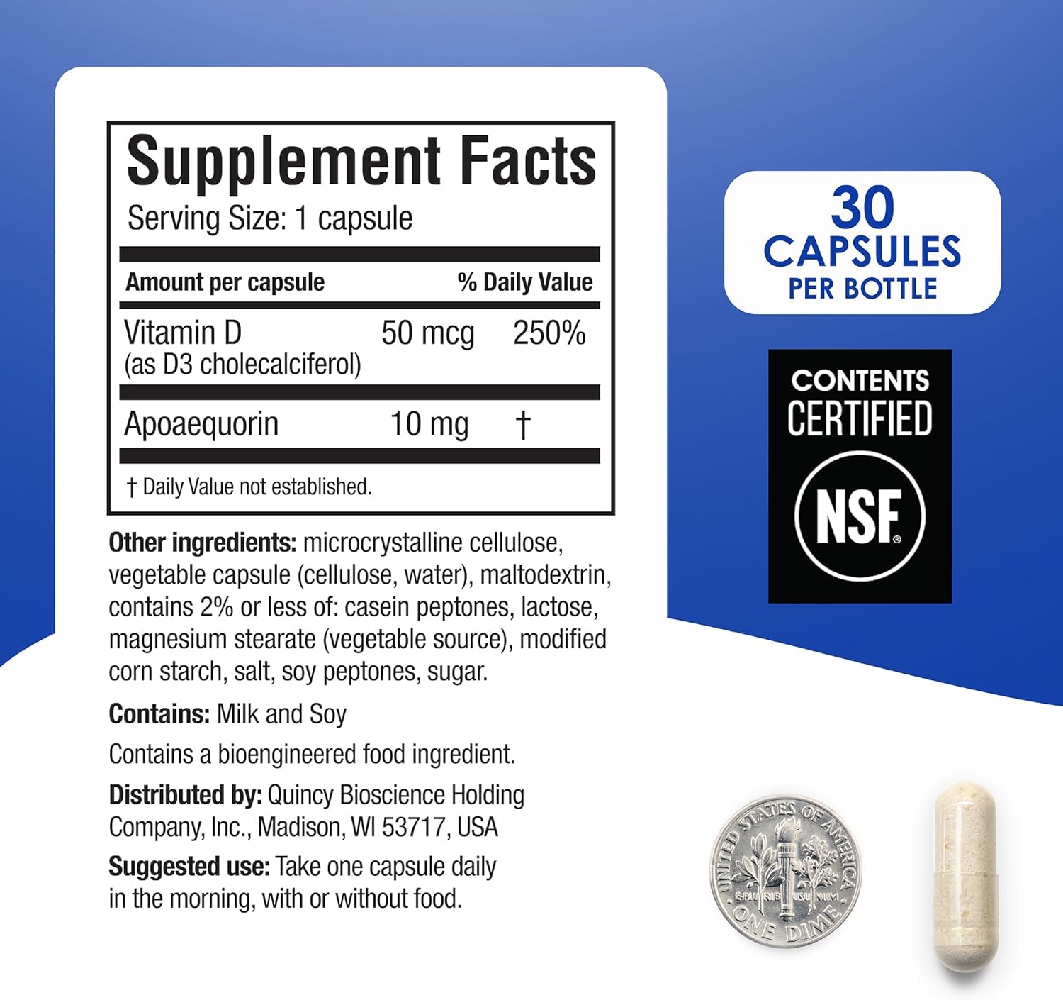 3-Pack of Prevagen Regular Strength 10mg Capsules with Apoaequorin & Vitamin D - Includes 7-Day Pill Minder