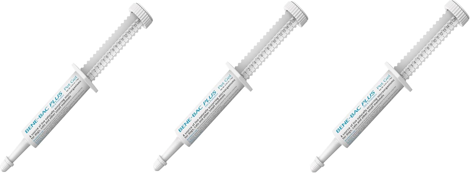 3 Pack of Sakioo Probiotic Pet Gel - 15g Each in 3 Syringes