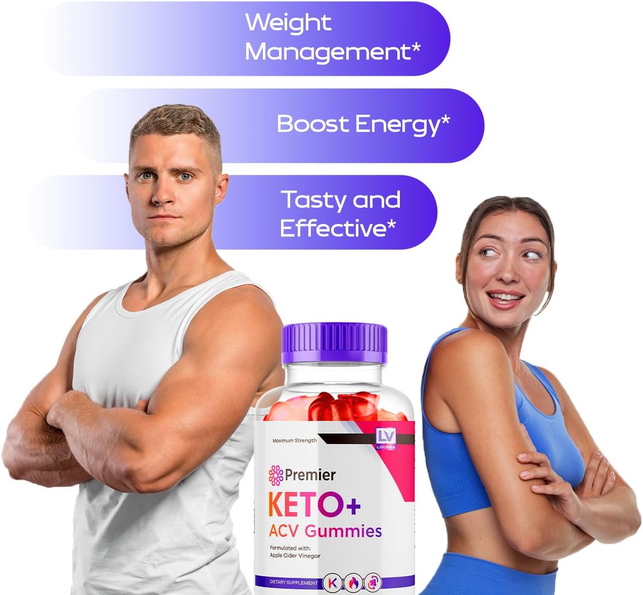 3 Pack Premier Keto Plus ACV Gummies for Weight Loss - Premier Keto Gummy Extreme Pack of 3 Months