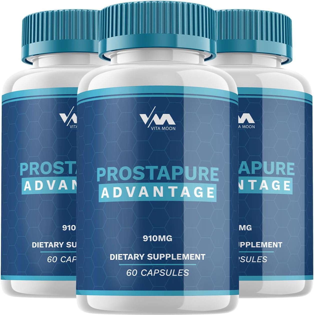 3 Pack Vitamoon ProstaPure Prostate Support Capsules - Maximum Strength Pills Supplement with New Multivitamin Formula - 180 Capsules