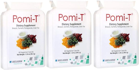 3 Packs of Pomi-T Polyphenol Food Supplement Capsules - 180 Capsules in Total