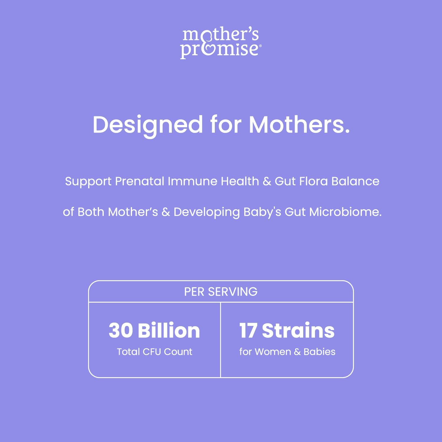 30 Billion CFU Prenatal Probiotics with 17 Strains for Women | Organic Prebiotics | Supports Digestive & Immune Health for Mom & Baby | Vegan | Pregnancy & Lactation Women's Probiotic