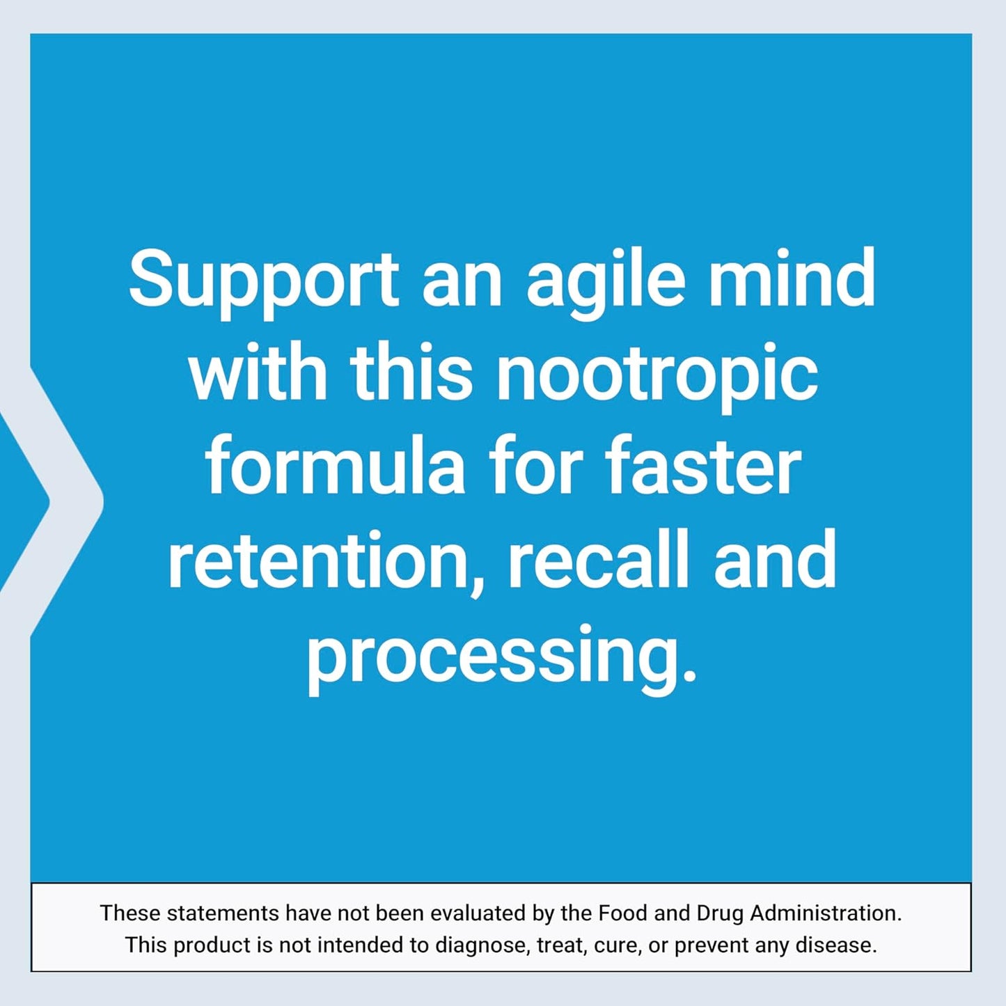 30 Capsules Life Extension Quick Brain Nootropic for Enhanced Brain Performance and Learning - Brain Supplement for Daily Use, Gluten-Free and Non-GMO