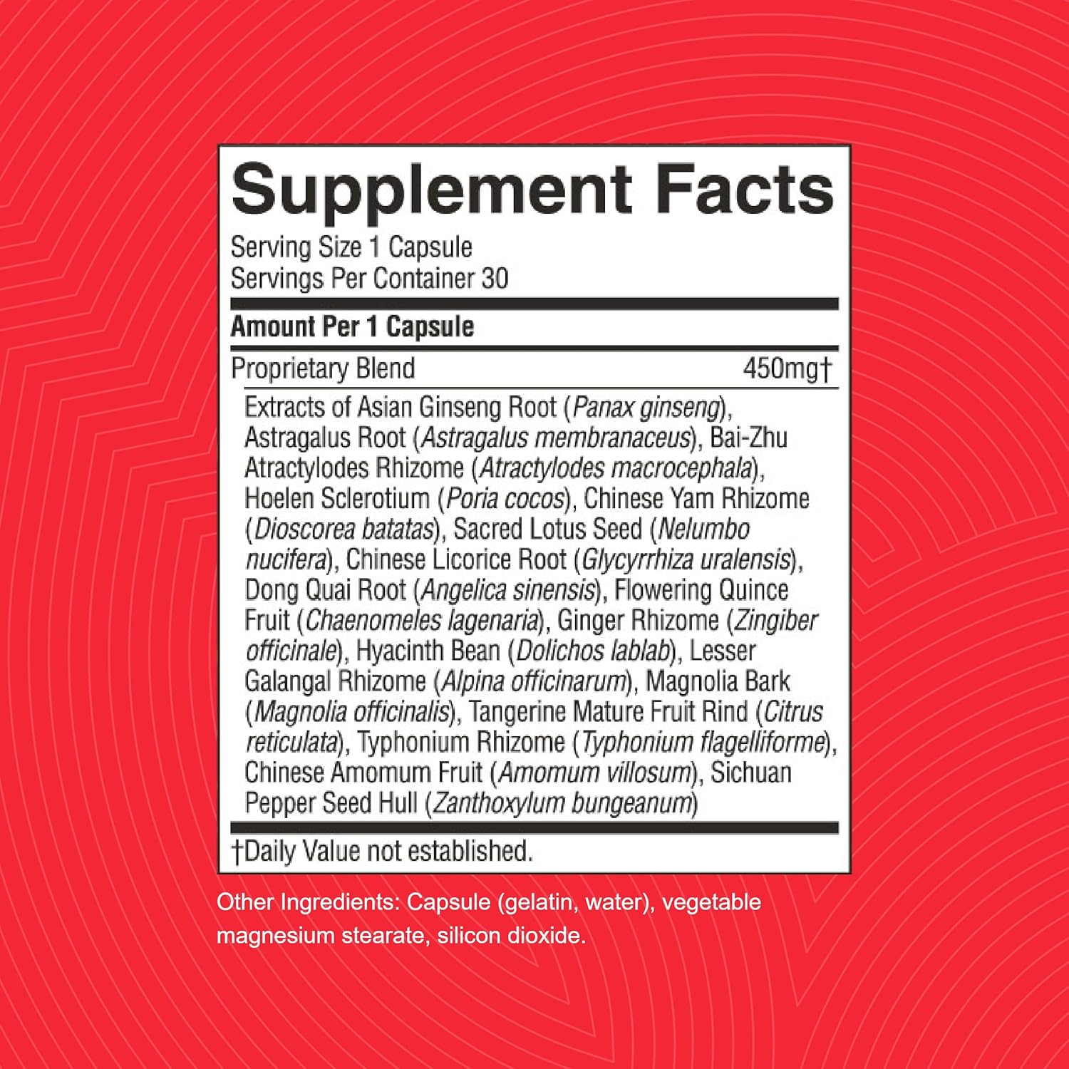 30 Capsules of Nature's Sunshine Spleen Activator TCM Concentrate for Improved Health